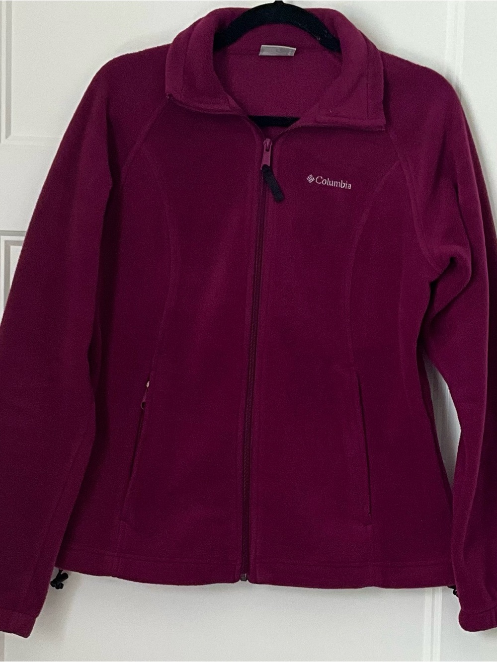 Columbia Women's Benton Springs Full Zip Fleece Jacket Berry Purple Size Medium